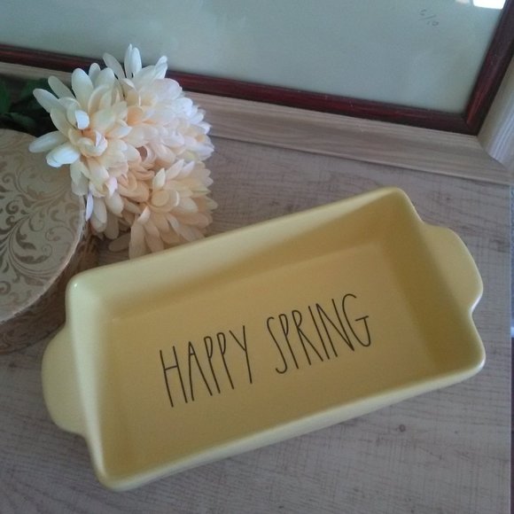 Rae Dunn Other - NIB RAE DUNN "Happy Spring" Loaf Pan